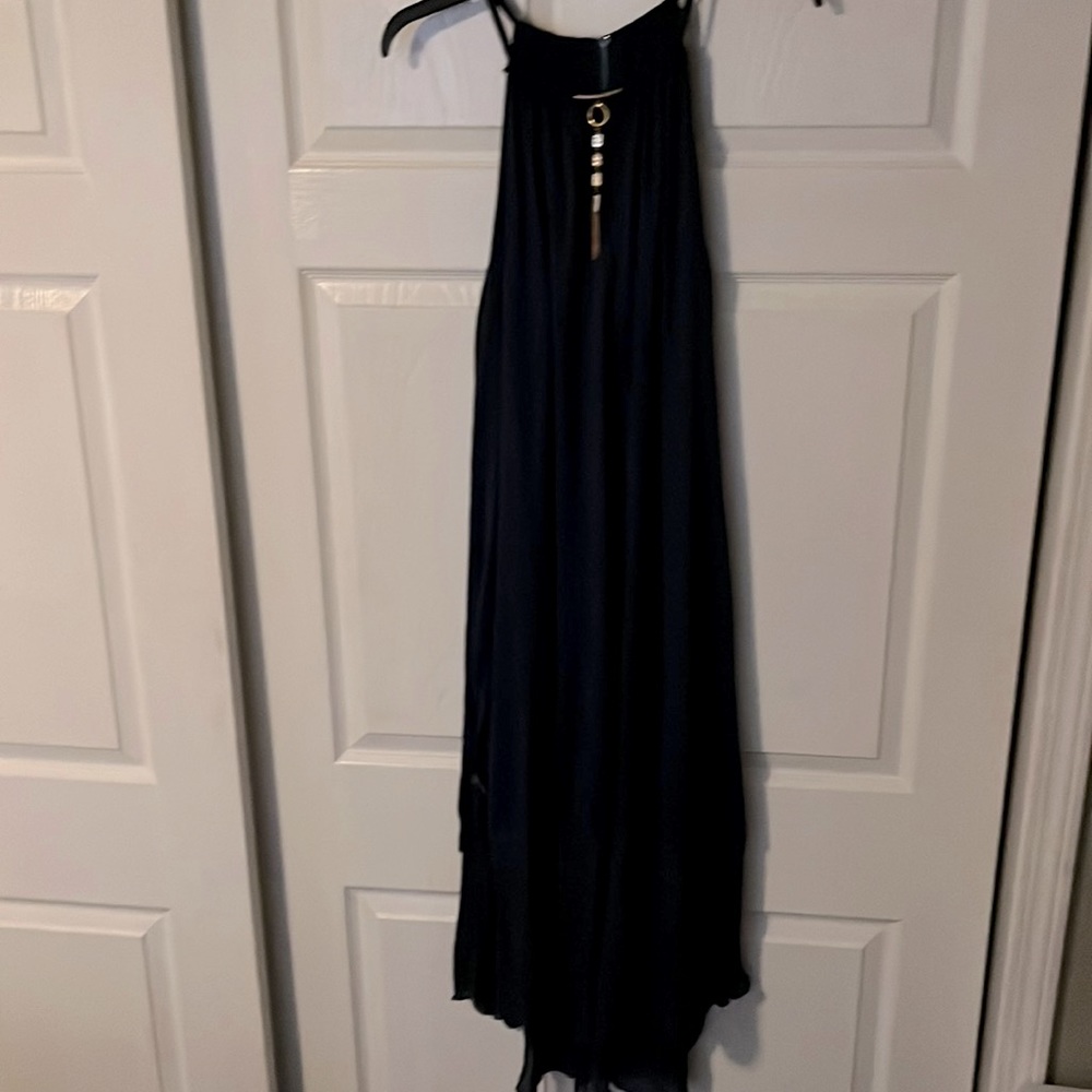Size 1x by Mlle Gabrielle, navy blue sleeveless dress